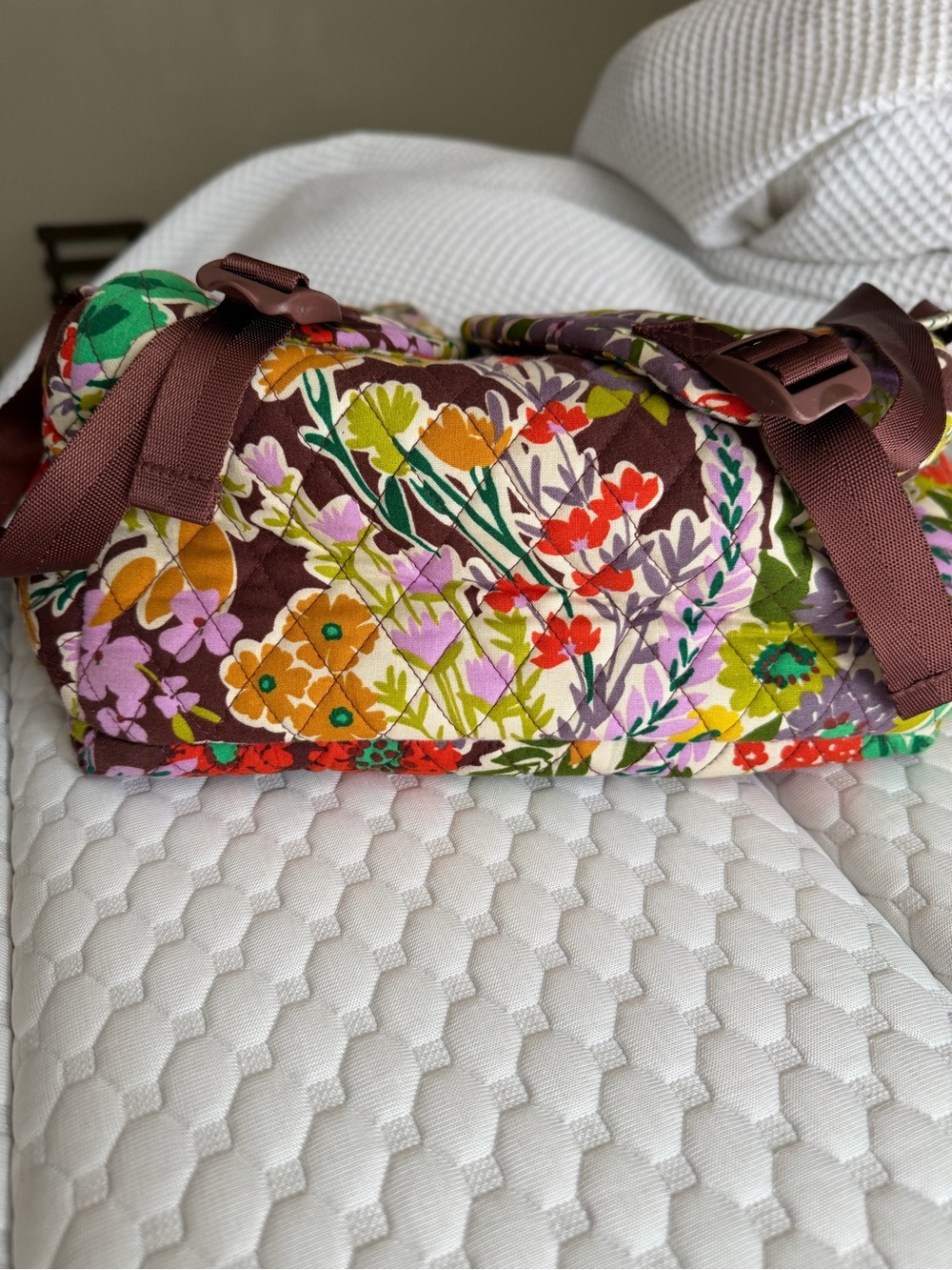 Vera Bradley Floral Quilted Backpack in Multicolor Bloom - Picture 6 of 8